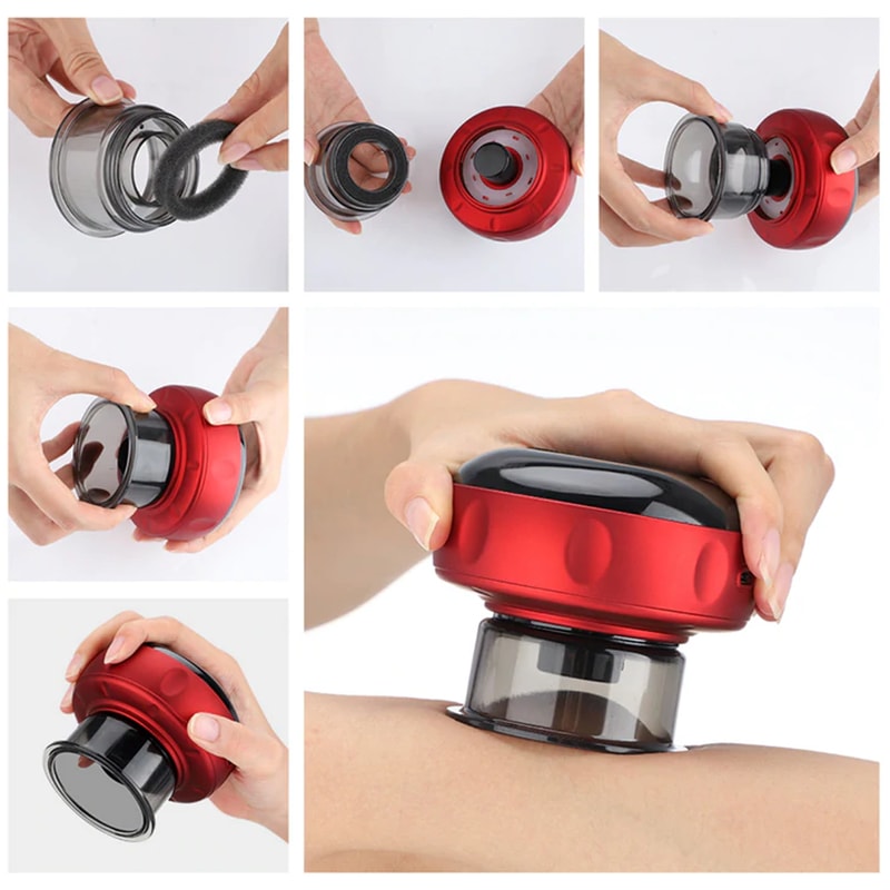 Electric Red Light Therapy Cupping Massager for Pain Relief - The Perfect Wellness Gift