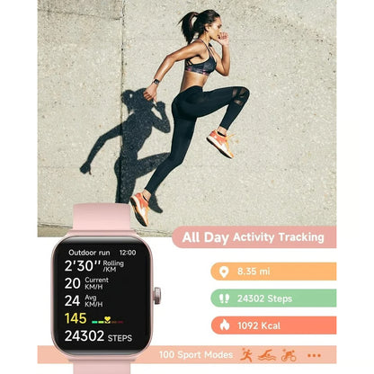 Waterproof Smartwatch for Women, Bluetooth Smart Watch for iPhone and Samsung