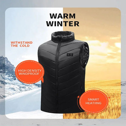 USB Heated Vest Electric Bodywarmer For Men & Women With Adjustable Zones