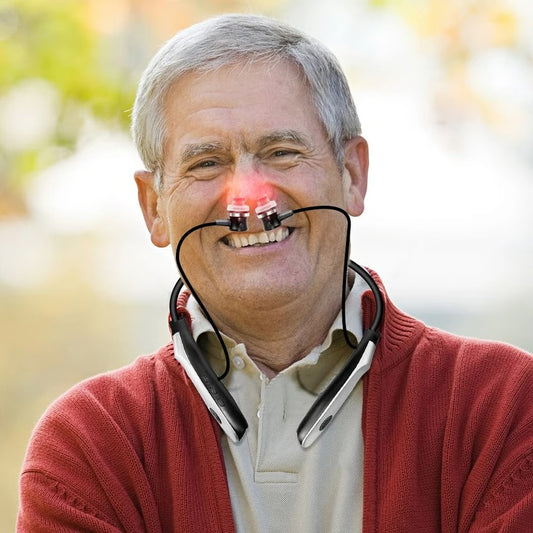 Portable Laser Irradiator for Nasal and Ear Relief with Rechargeable Neck Hanging Design