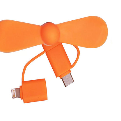 Portable USB Phone Fan Attachment for iPhone & Android – Silent Mini Cell Phone Fan