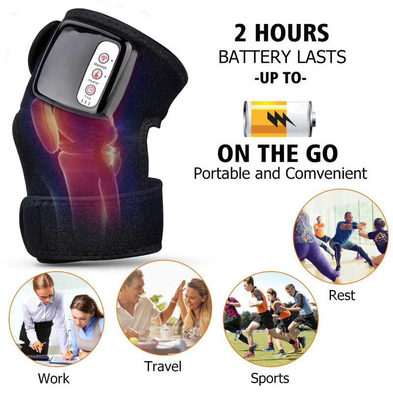 Electric Knee Heat Massager for Arthritis | Portable Joint Relief