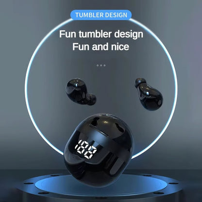 Mini Invisible Bluetooth 5.3 Headphones – Noise Cancelling Sleeping Earbuds with Mic and Deep Bass